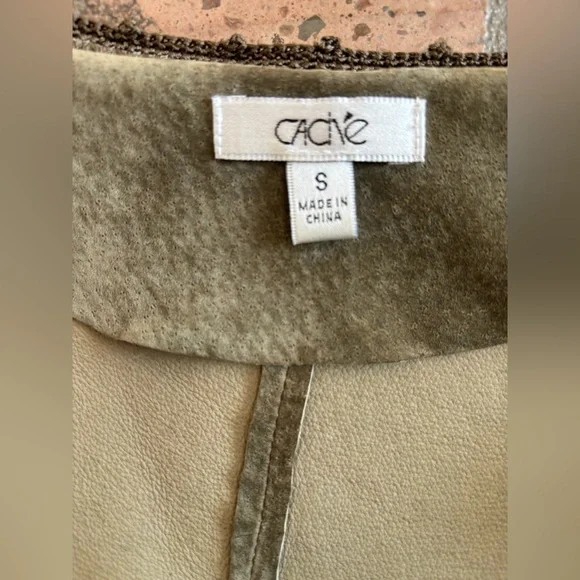 Vintage Cache Crochet & Suede Jacket - Picture 3 of 4